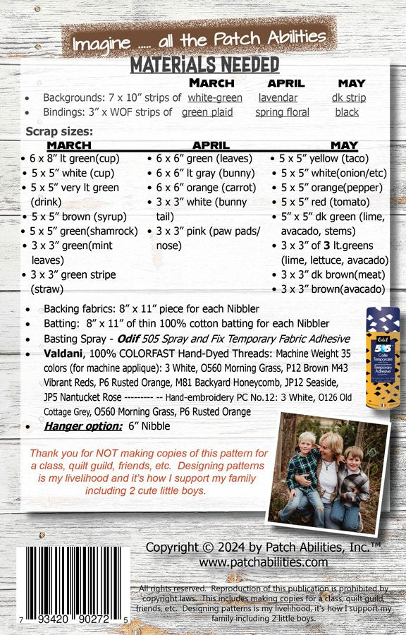 Spring Nibblers Pattern