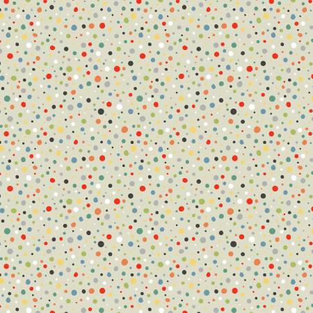 WD Frolic Taupe Playful Dots
