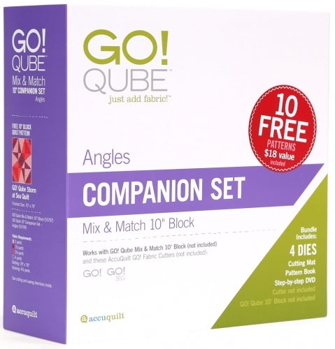 AccuQuilt GO! Qube 10" Companion Set Angles #55799