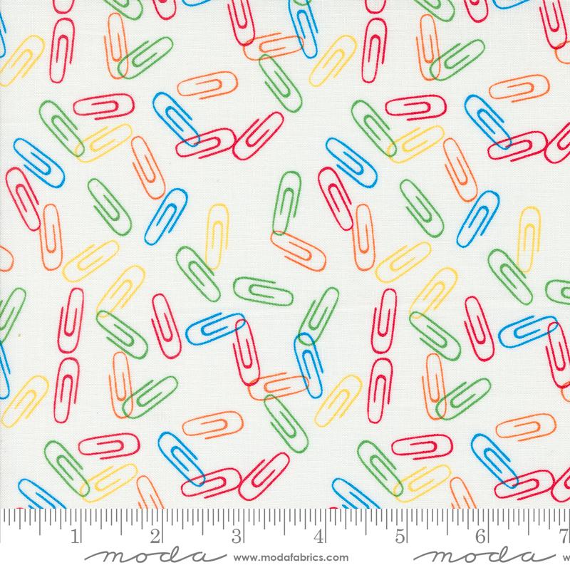 MO Paperclips White Back To School Paper