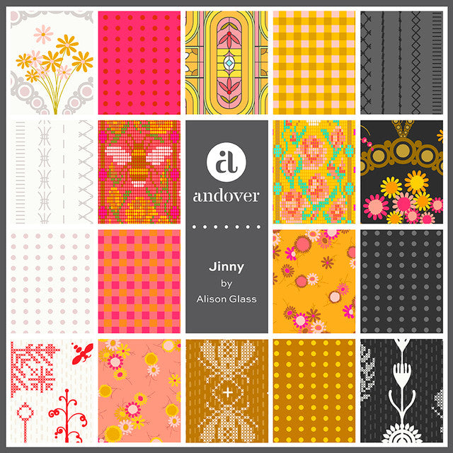 Jinny - 5 X 5 Charm Squares - 42 Cuts