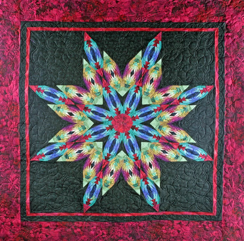 Technicolor Snowflake Quilt Pattern