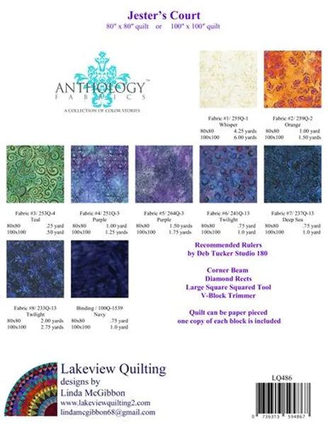 Jester's Court Quilt Pattern