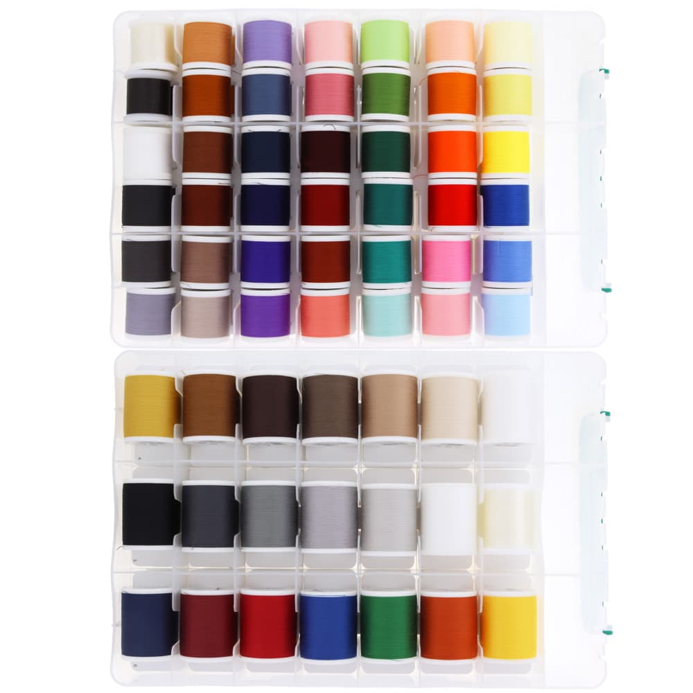 Thread Aerofil Quilt Box 63 Spools with Thread Rack