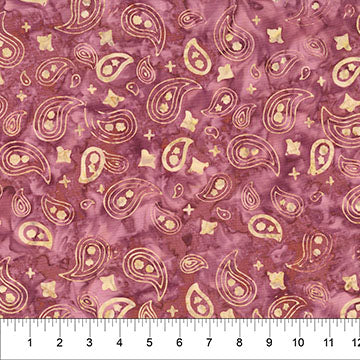 Saddle Up Bandana Raspberry Cotton 43"/44" Fabric Per Yard