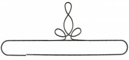 24in Heirloom Split Bottom Hanger Silver