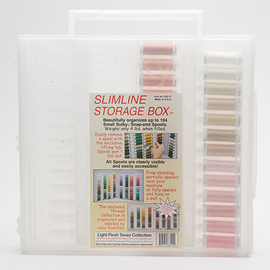 Sulky, Slimline Case with Light Flesh Tone Thread Collection - 26 Spools