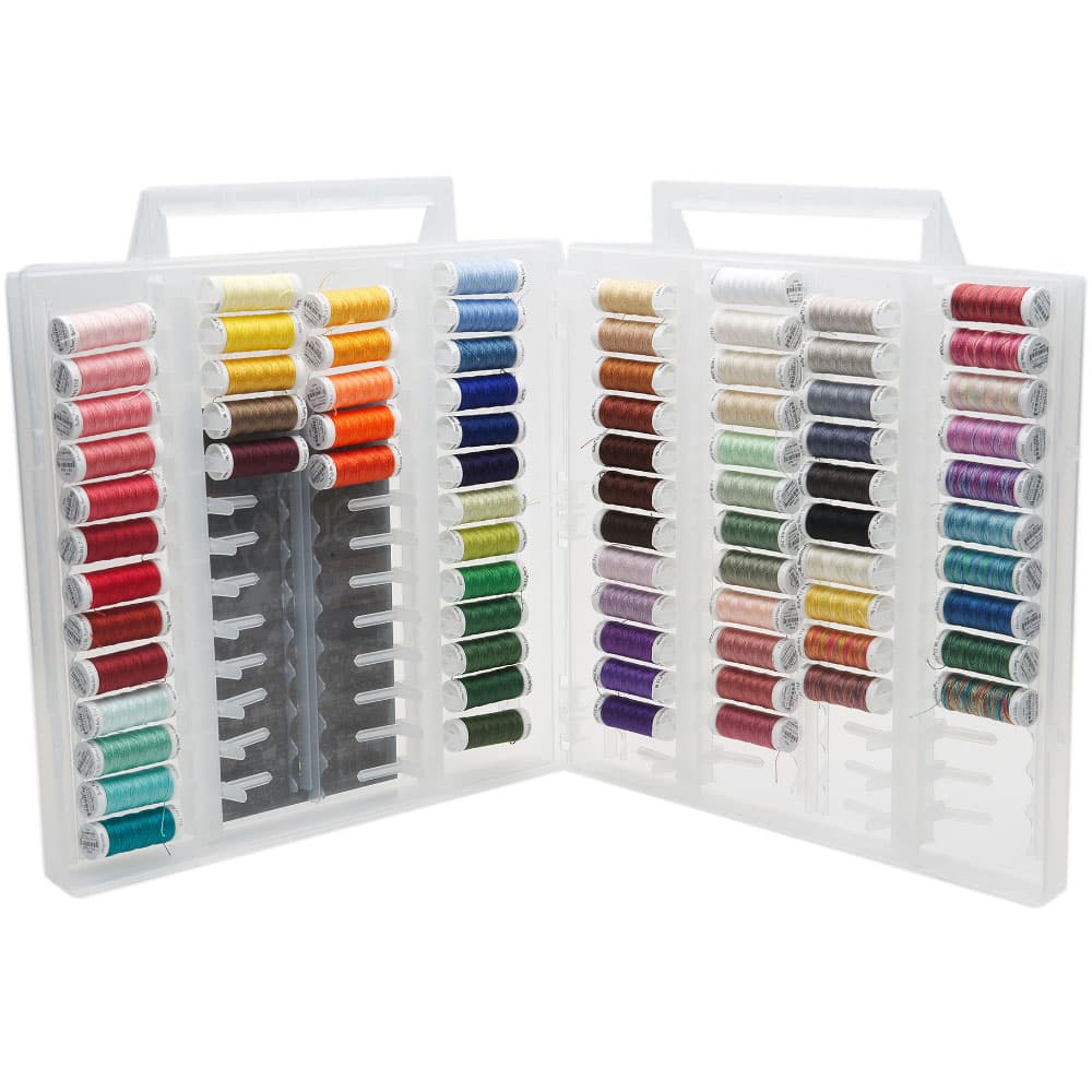 Sulky, Slimline Case with Cotton Petites Thread Dream Collection - 80 Spools