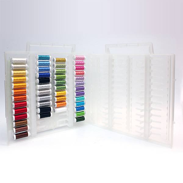Sulky, Slimline Case with Holiday Spoolie Thread Collection - 47 Spools