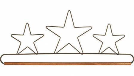 16in Star Hanger With Dowel Silver Tex