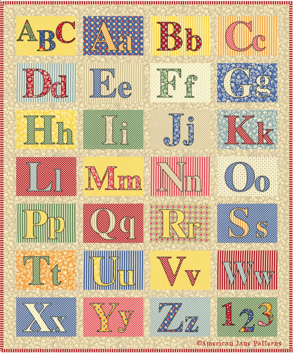 ABC Letters Downloadable Pattern