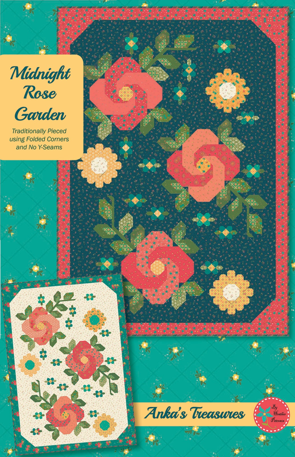 Midnight Rose Garden Quilt Pattern