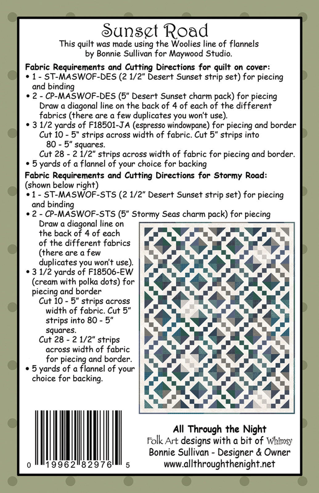 Sunset Road Quilt Pattern