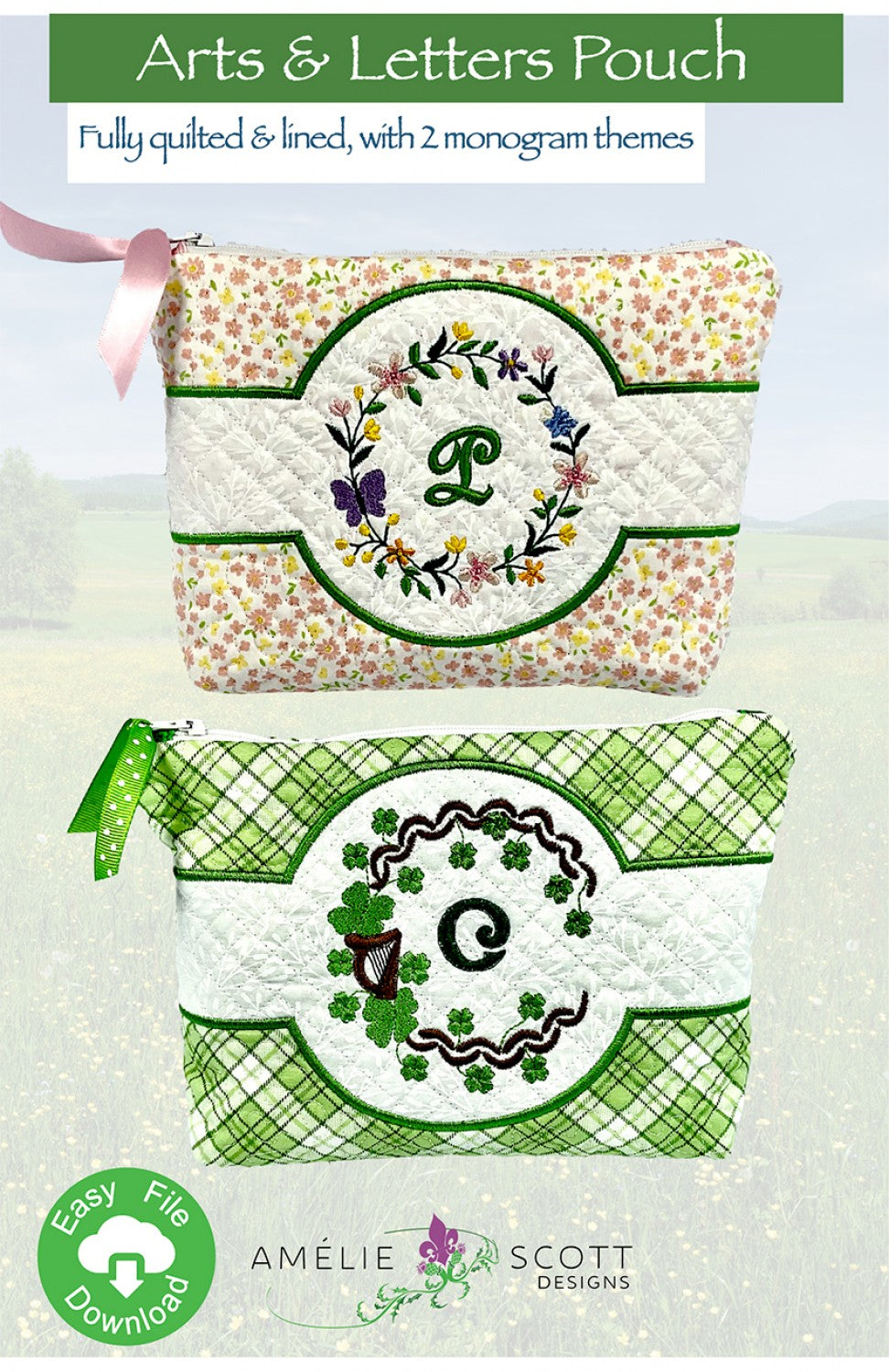 Arts & Letters Pouch Pattern