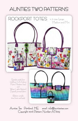 Rockport Tote – Structured Tote Bag Sewing Pattern with Multiple Sizes