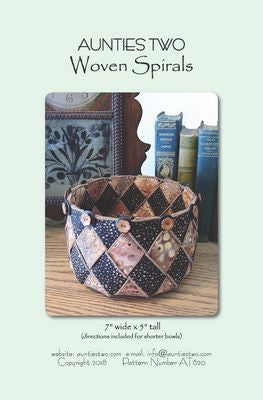 Woven Spirals – Decorative Fabric Bowl Sewing Pattern