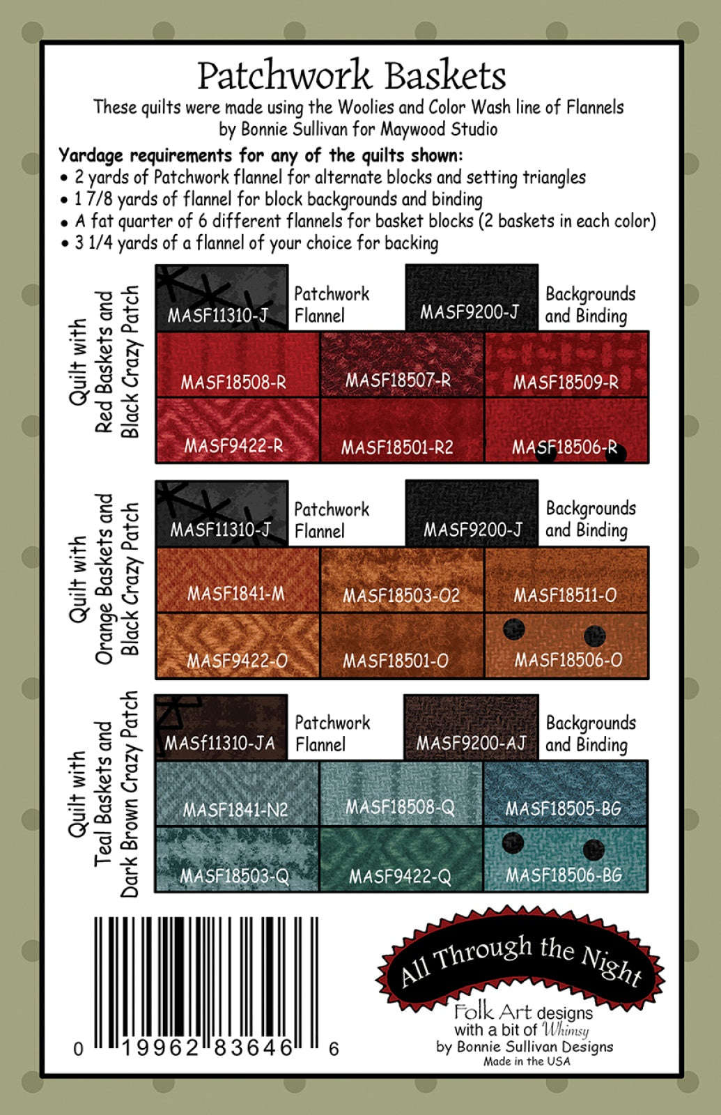 Patchwork Baskets Quilt Pattern