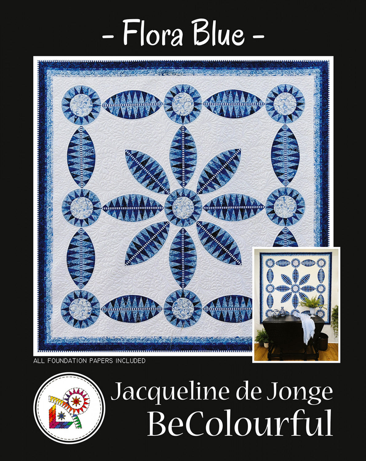 Flora Blue Quilt Pattern