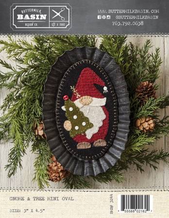 Gnome & Tree Mini Oval Pattern