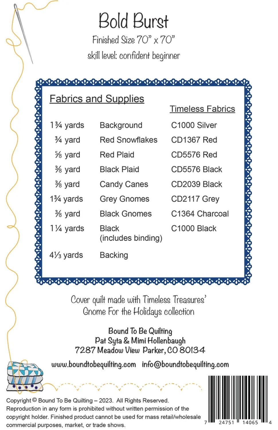 Bold Burst Quilt Pattern