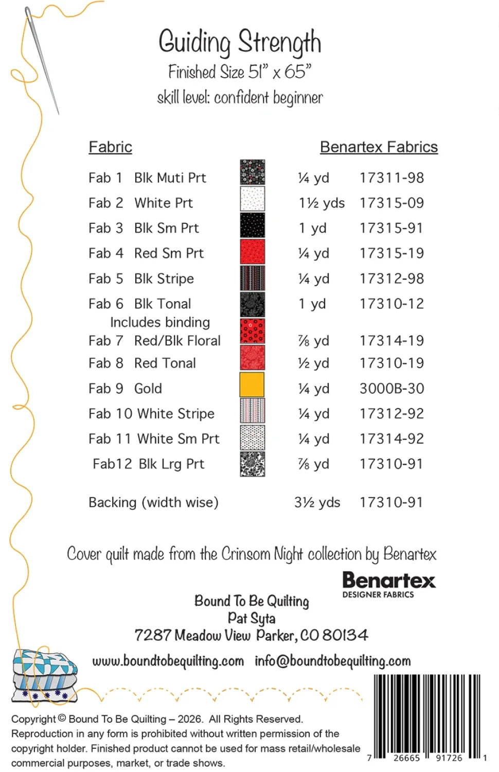Guiding Strength Quilt Pattern