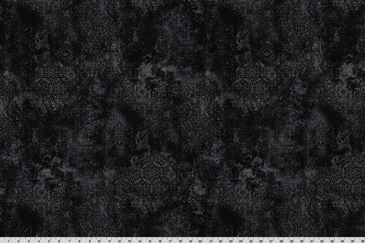 Barely Basics Stone Wash Quilting Cuddle Black Fabric Per Yard