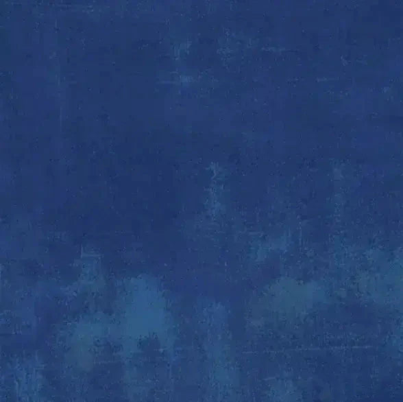 Blue Cobalt Grunge Cotton Wideback Fabric Per Yard