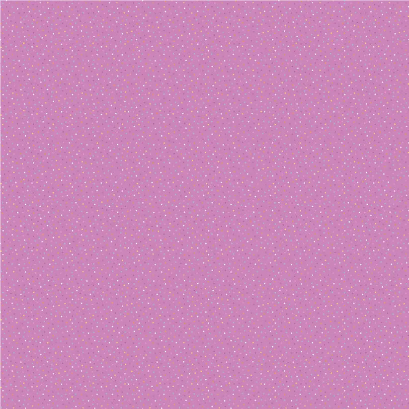 Bright Purple Pansy Cotton 44"/45" Fabric Per Yard