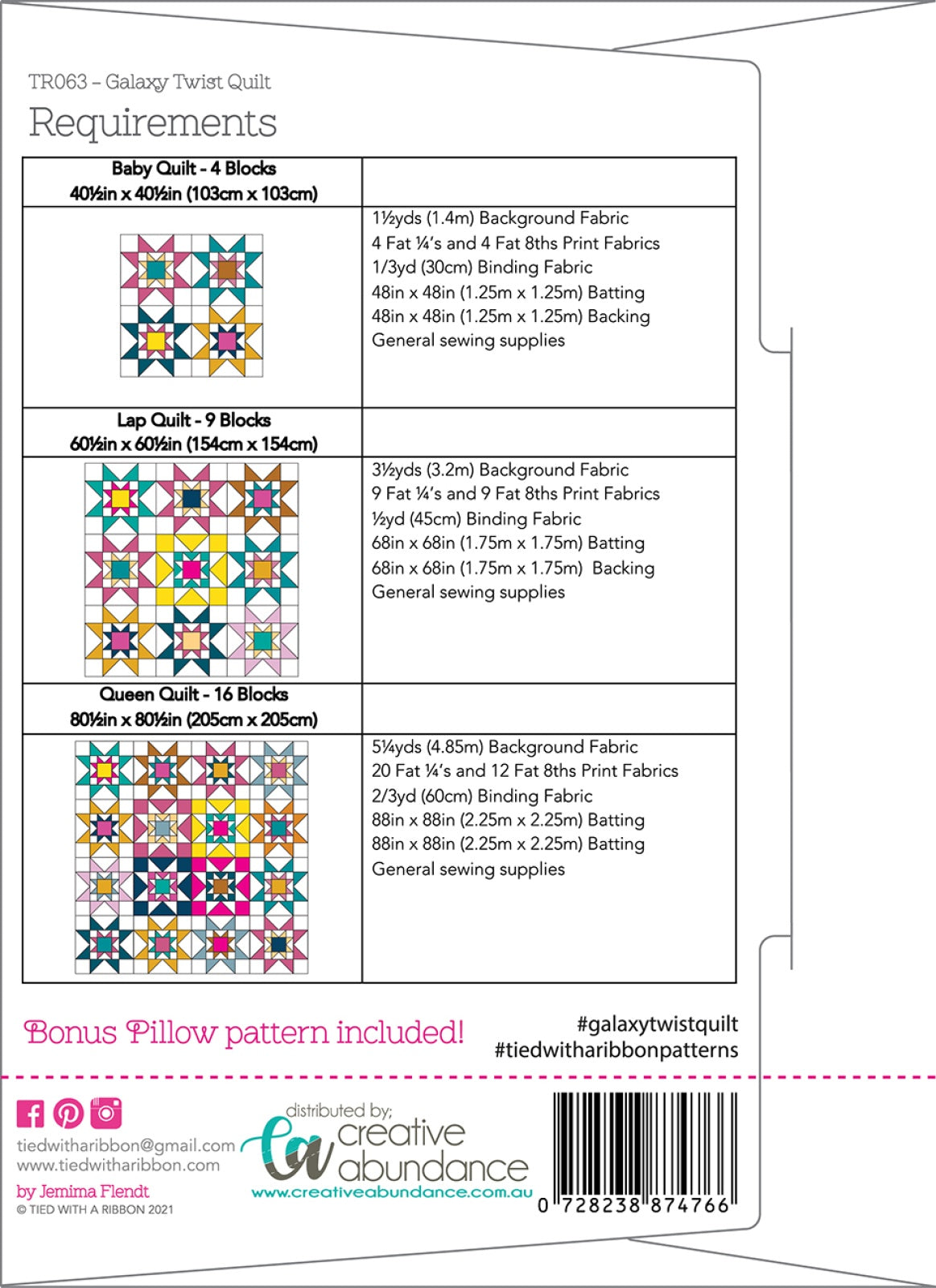 Galaxy Twist Quilt Quilt Pattern