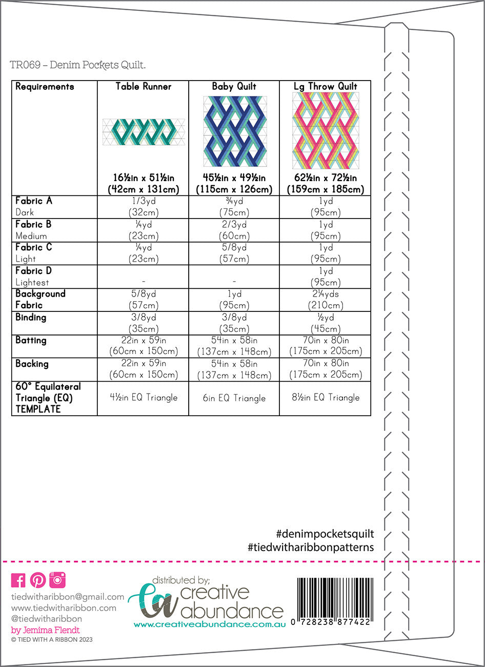 Denim Pockets Quilt Pattern