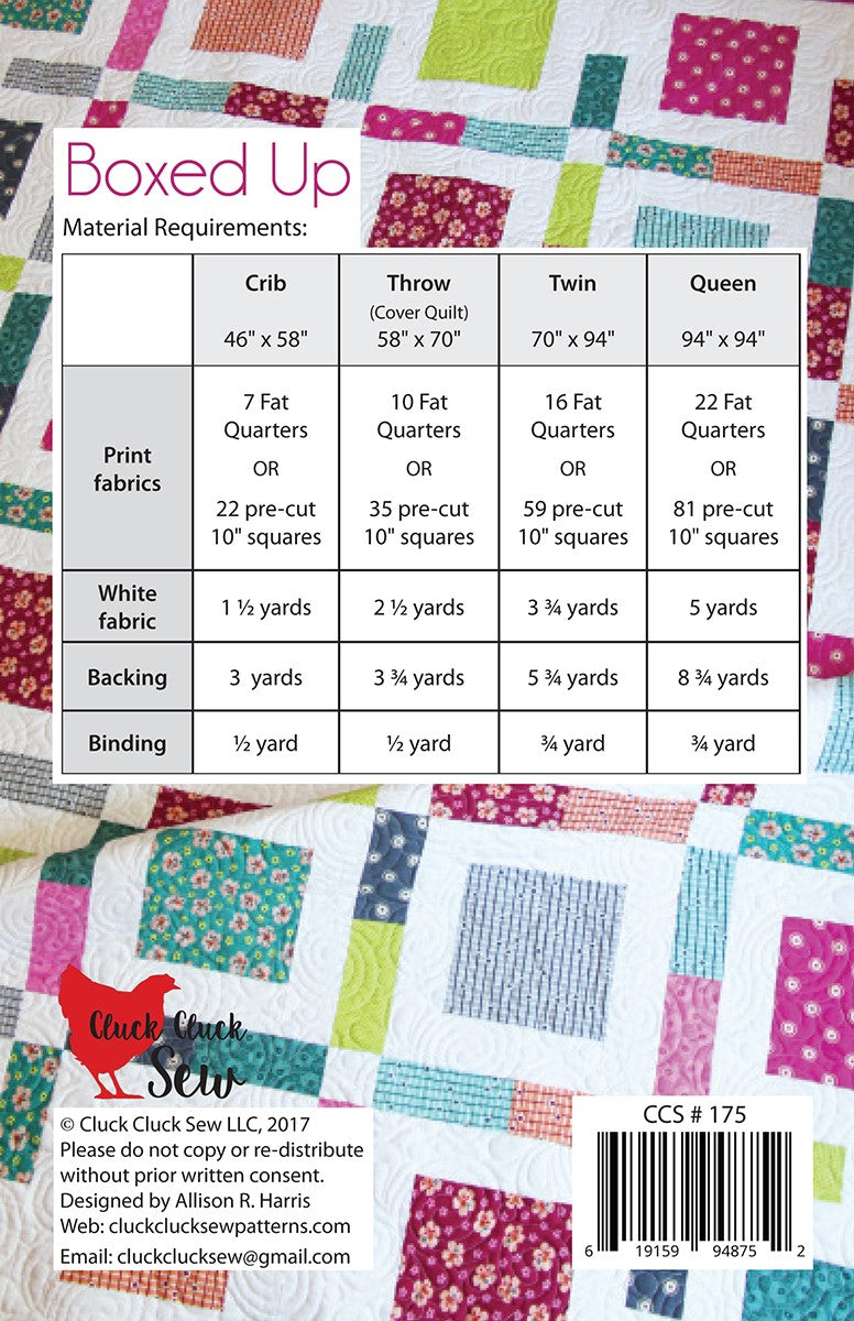 Boxed Up Quilt Pattern