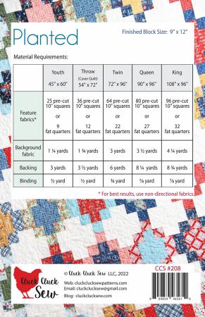 Planted Quilt Pattern