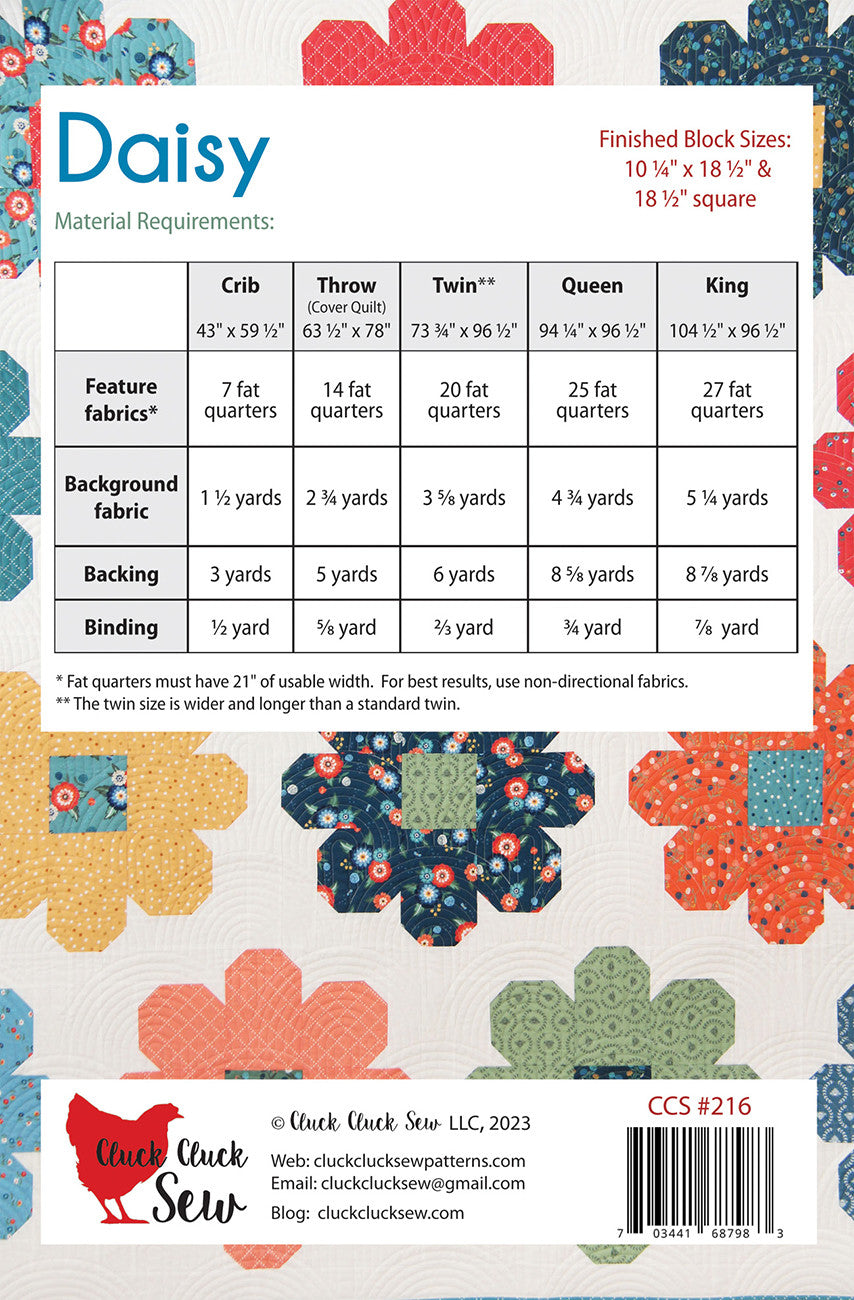 Daisy Quilt Pattern
