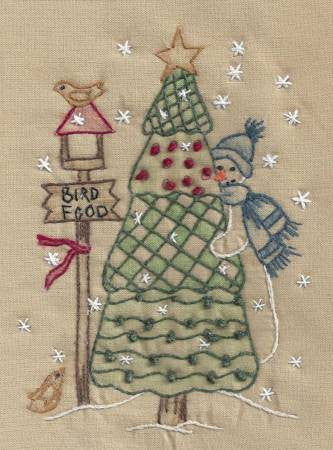 Tree Snowman Tea Dye