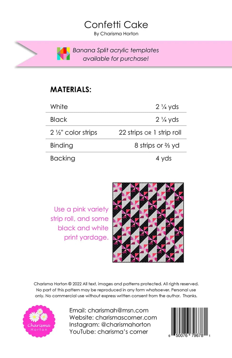 Confetti Cake Quilt Pattern
