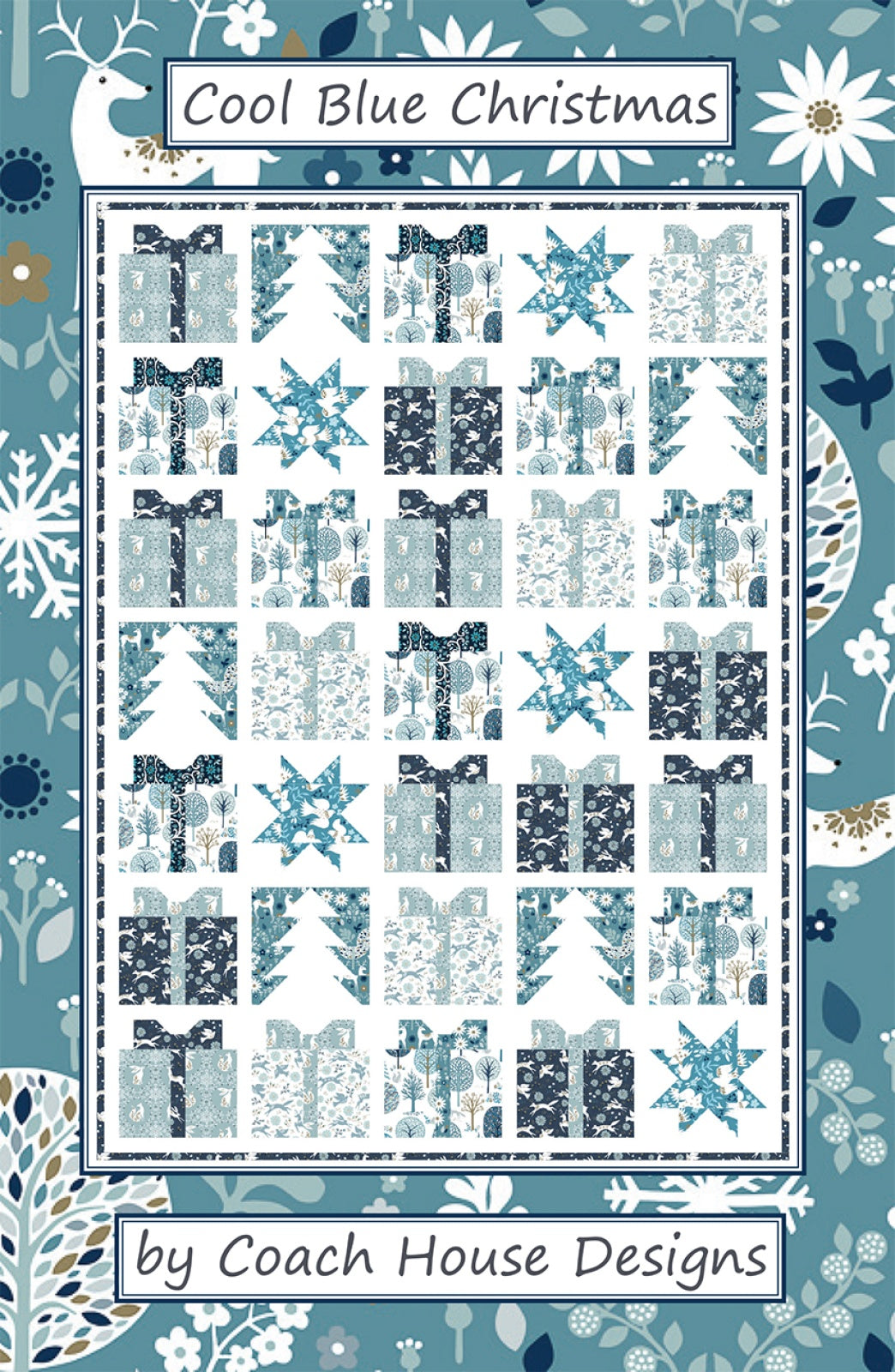 Cool Blue Christmas Quilt Pattern
