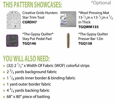 Scattered Stars Quilt Pattern
