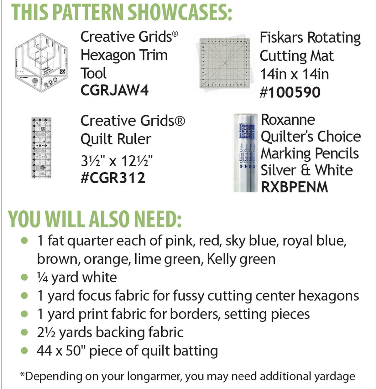 I Spy Hexie Quilt Pattern
