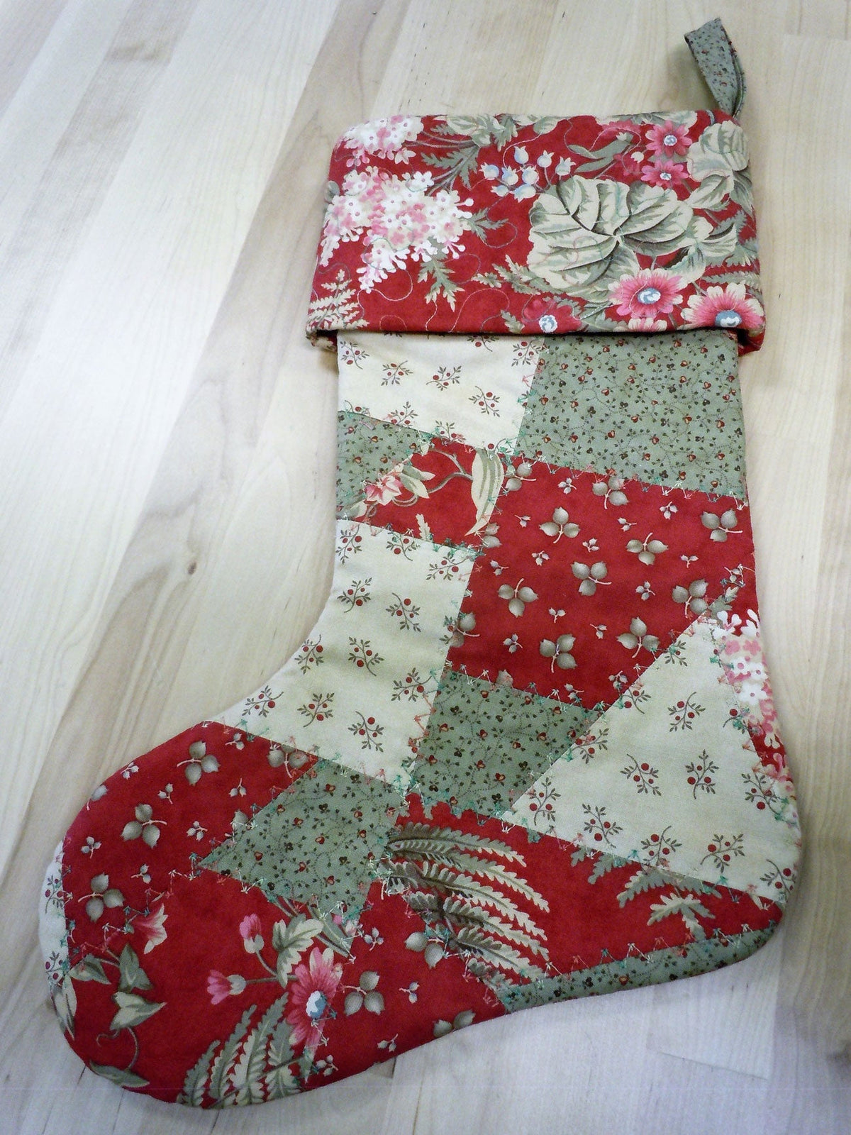 Quilted Patchwork Stocking Pattern