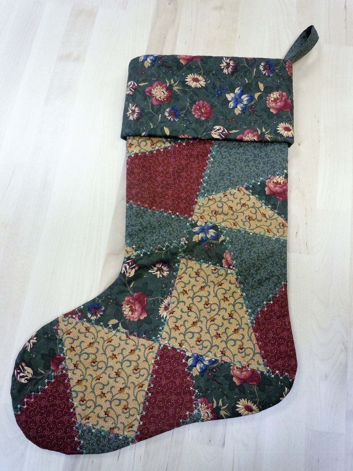 Quilted Patchwork Stocking Pattern