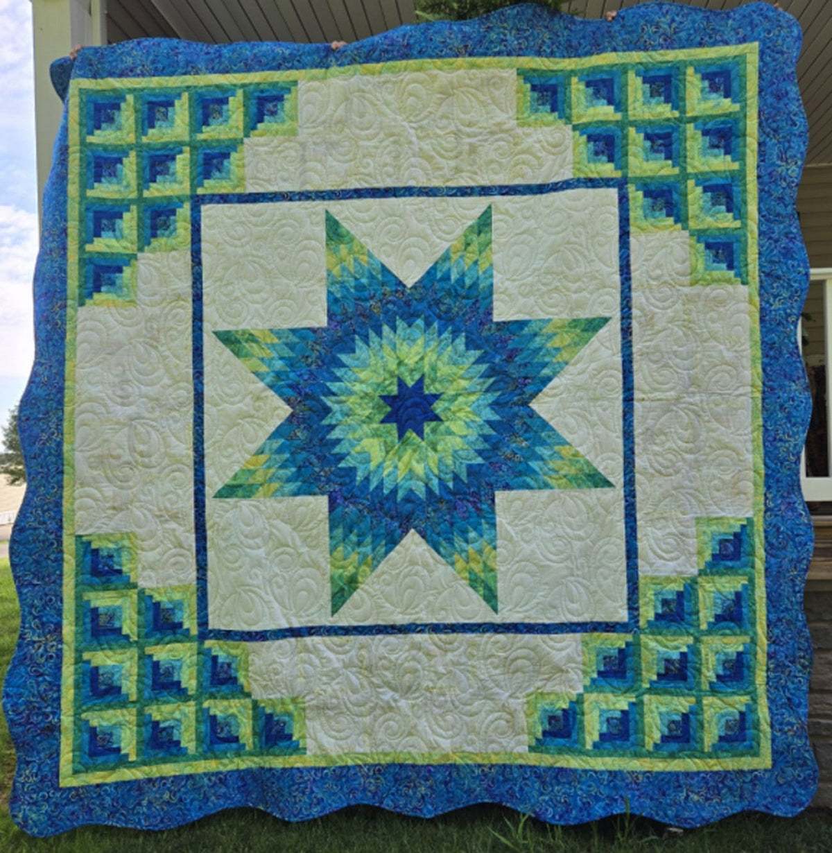Lone Star Log Cabin Quilt Pattern