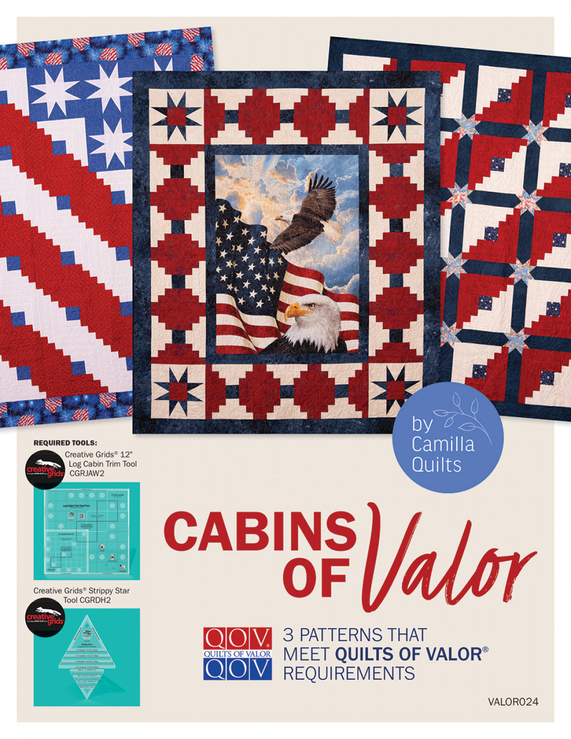 Cabins of Valor Quilt Pattern