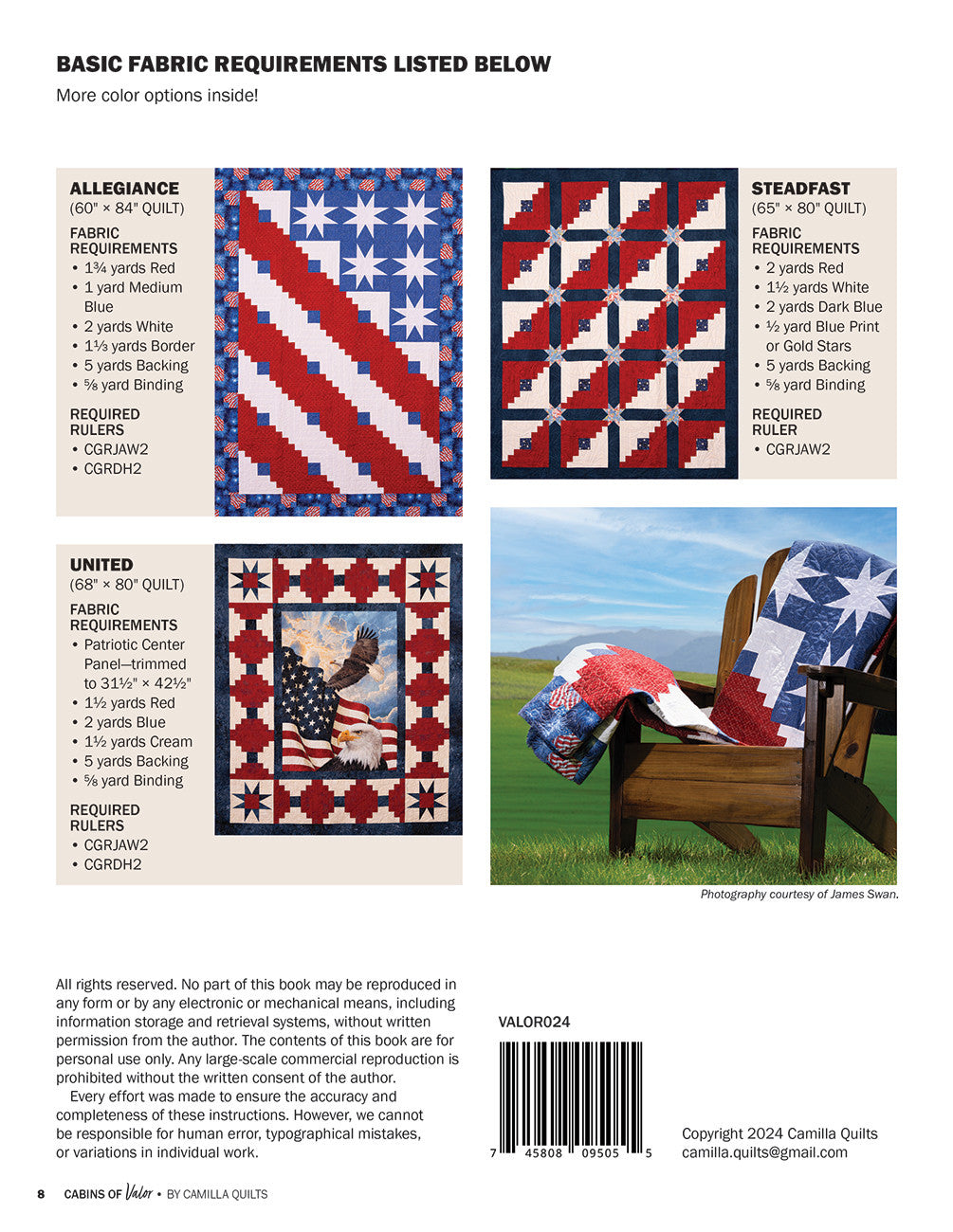 Cabins of Valor Quilt Pattern
