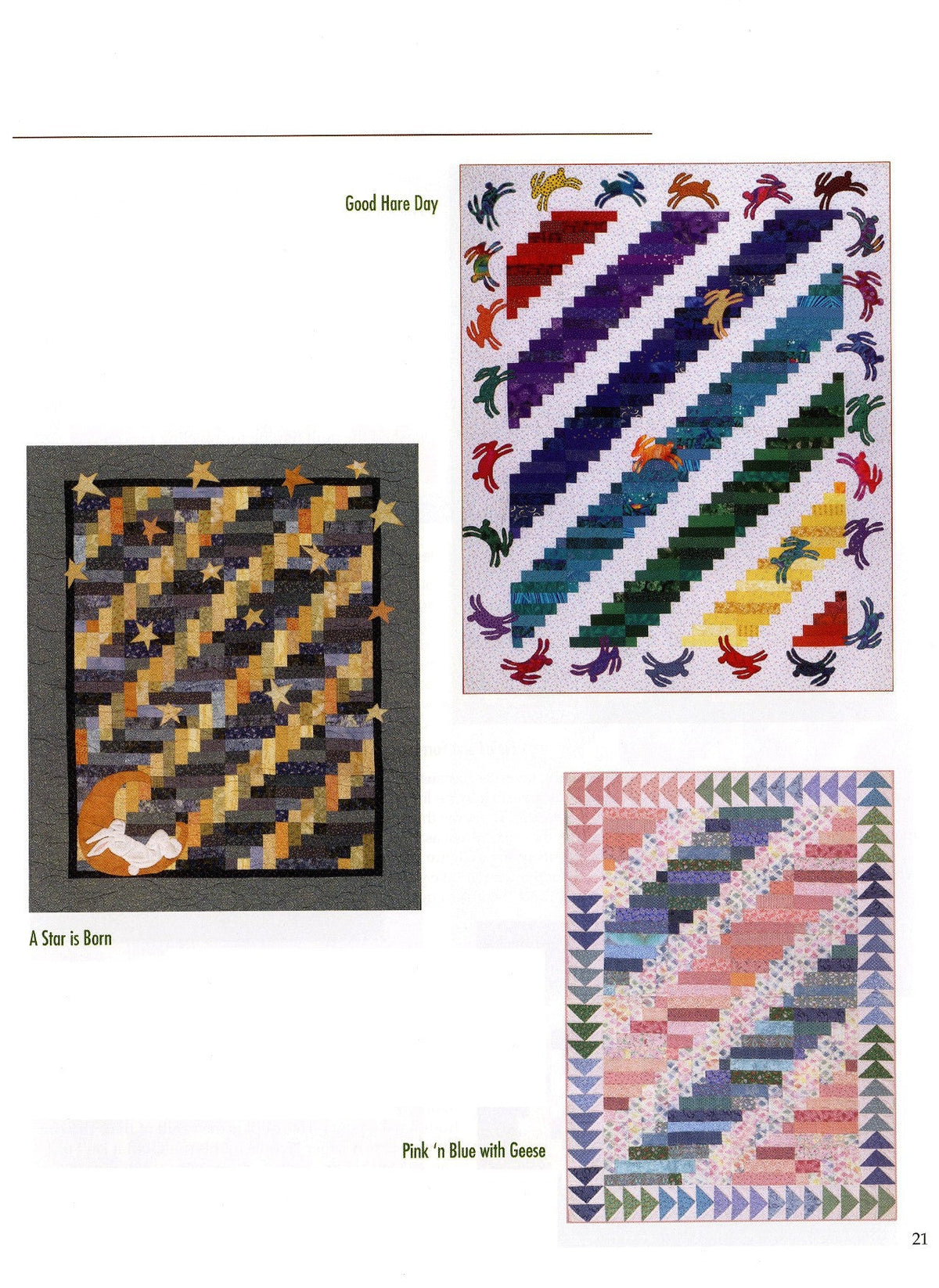 Half Log Cabin Quilts