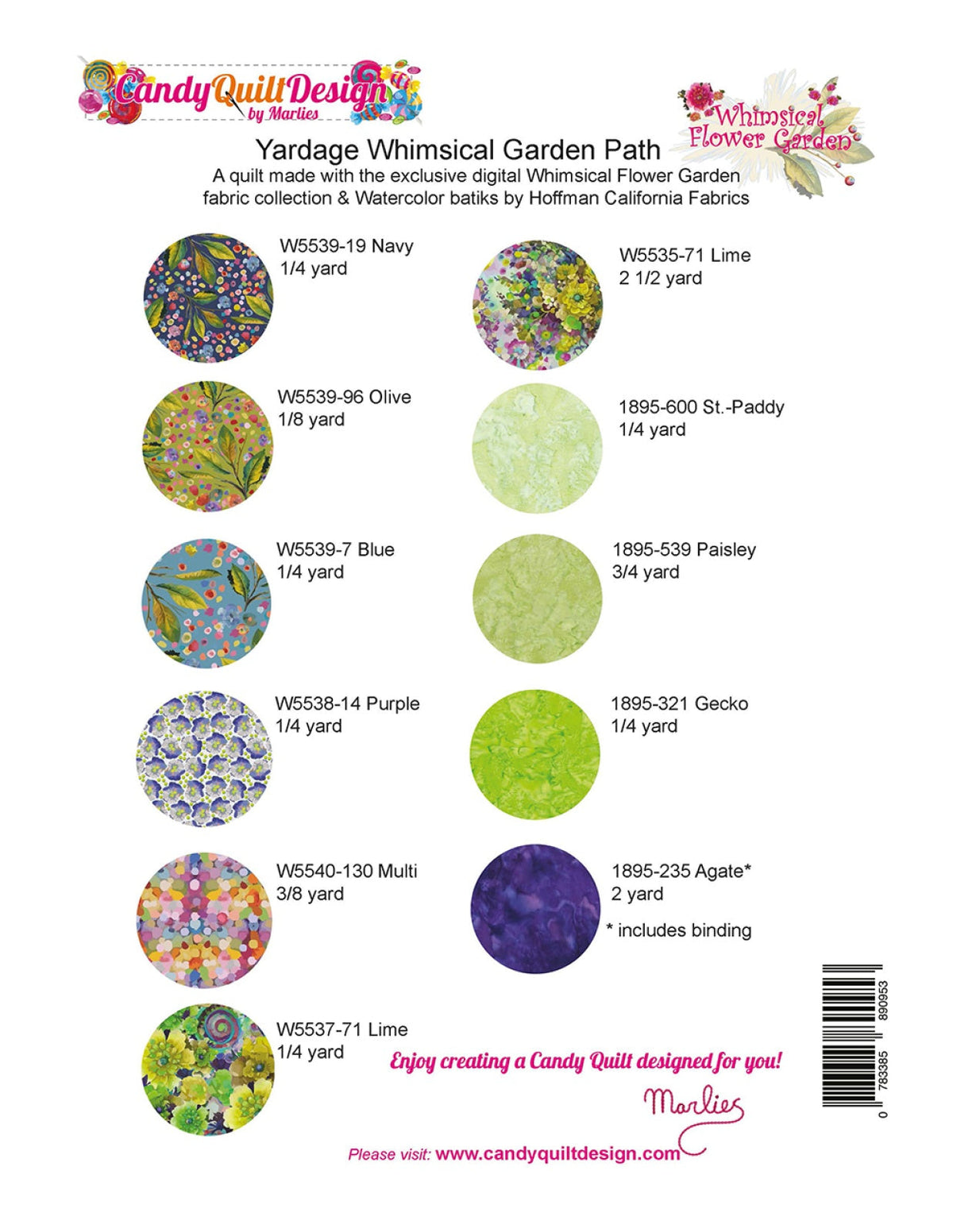 Whimsical Garden Path Quilt Pattern