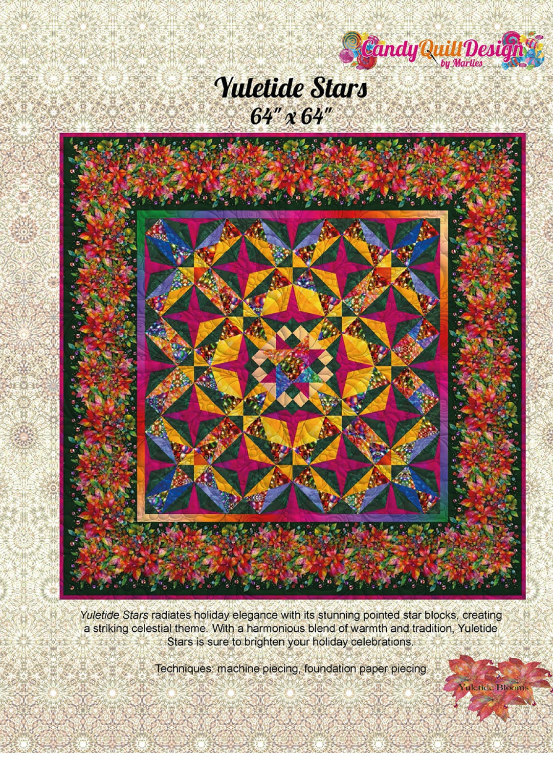 Yuletide Stars Quilt Pattern