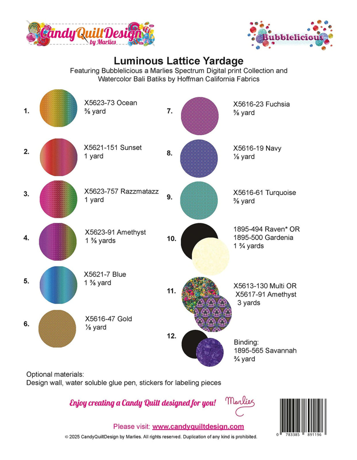 Luminous Lattice Quilt Pattern