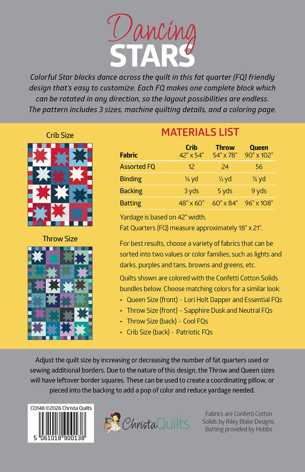 Dancing Stars Quilt Pattern