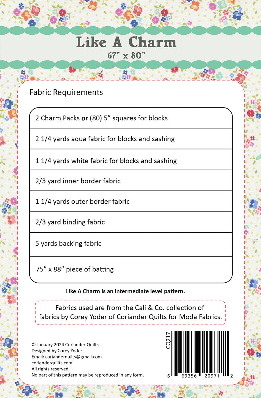 Like a Charm Quilt Pattern