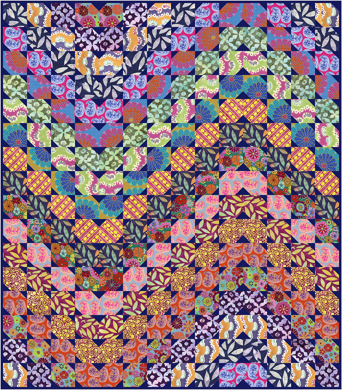 ColourWave Quilt Pattern